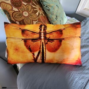 Dragonfly Lumbar Pillow- Brand New and perfect for a holiday gift